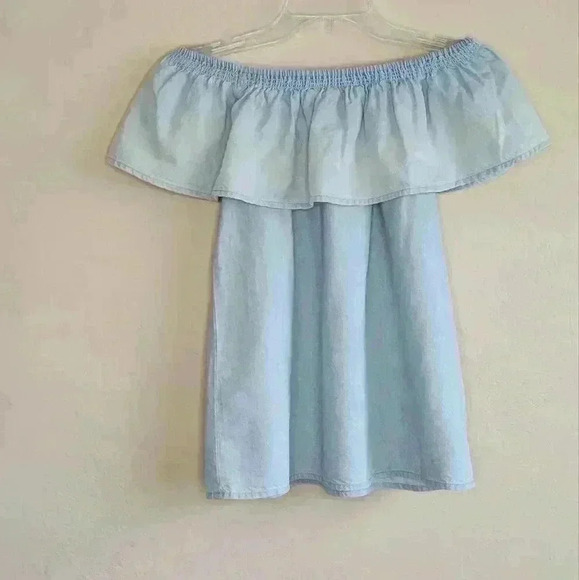 Soft joie chambray off the shoulder top size xs - Picture 7 of 12